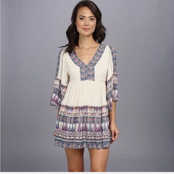 NWOT: Free People Terra Nova Boho Embroidered Relaxed Fit Dress• Small - Picture 11 of 13